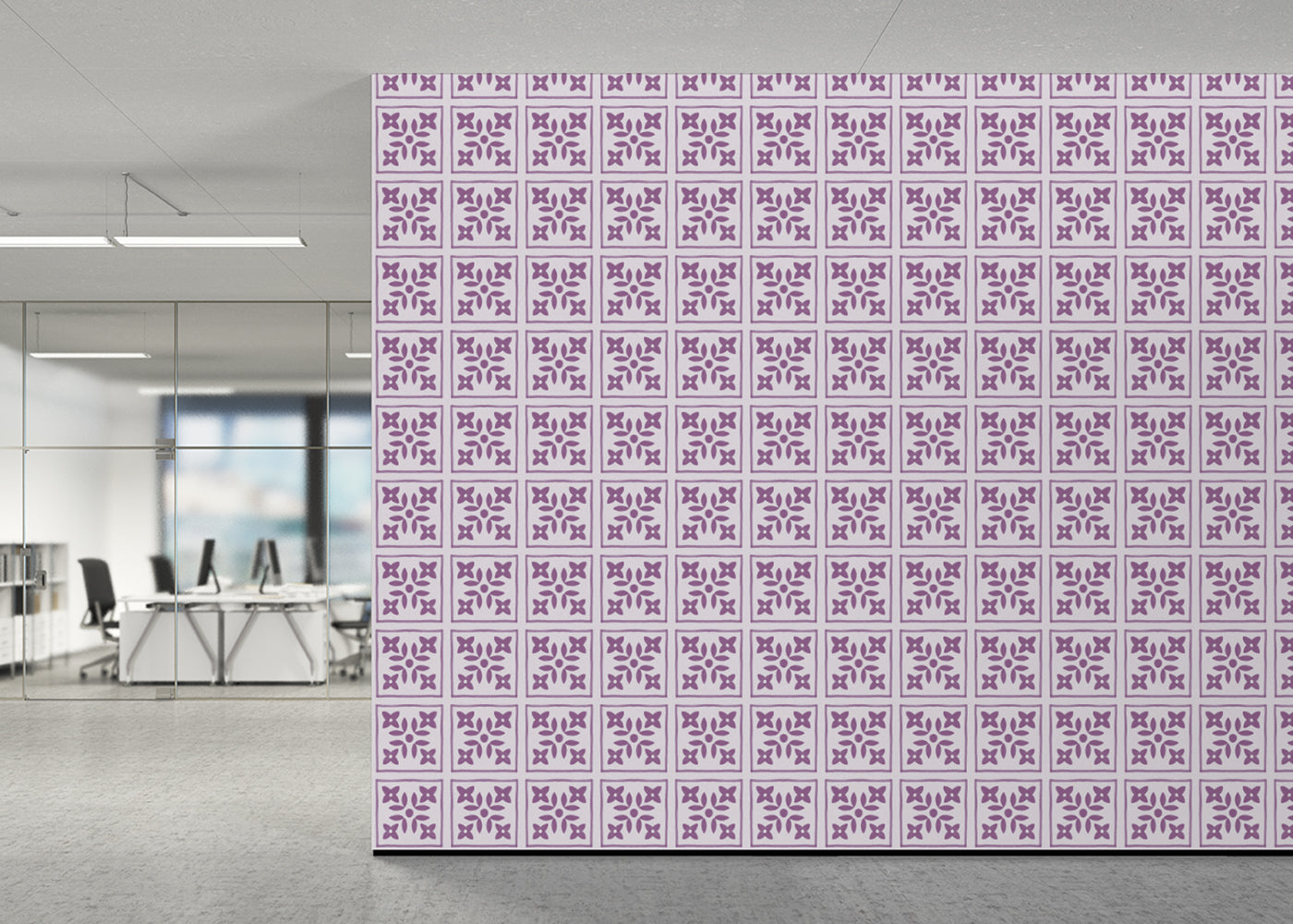 Foliar Quadrant Tiles - Purple