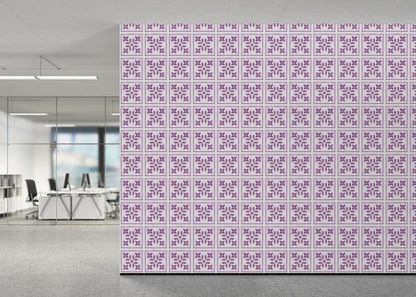 Foliar Quadrant Tiles - Purple