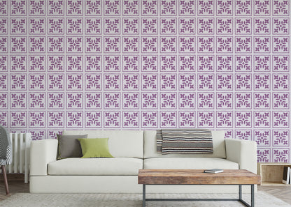 Foliar Quadrant Tiles - Purple