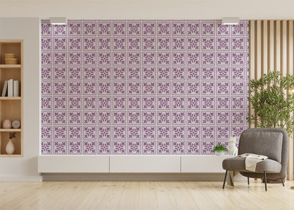 Foliar Quadrant Tiles - Purple