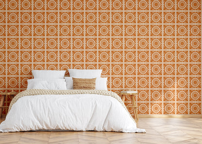 Compass Rose Tiles - Orange