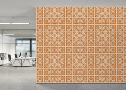 Compass Rose Tiles - Orange