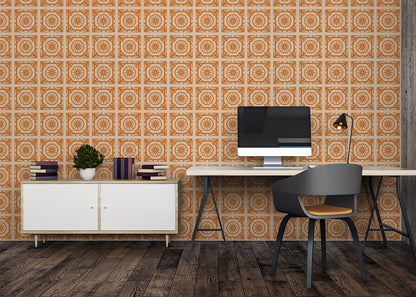 Compass Rose Tiles - Orange