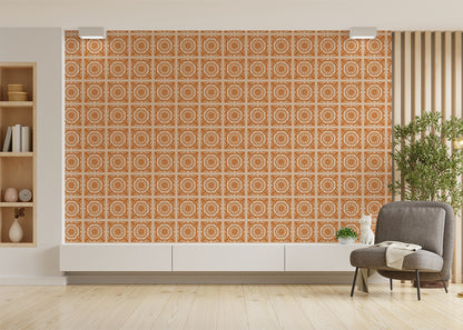 Compass Rose Tiles - Orange