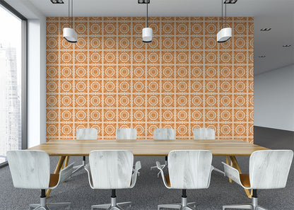 Compass Rose Tiles - Orange