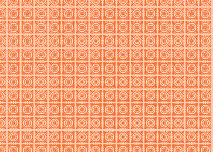 Compass Rose Tiles - Orange