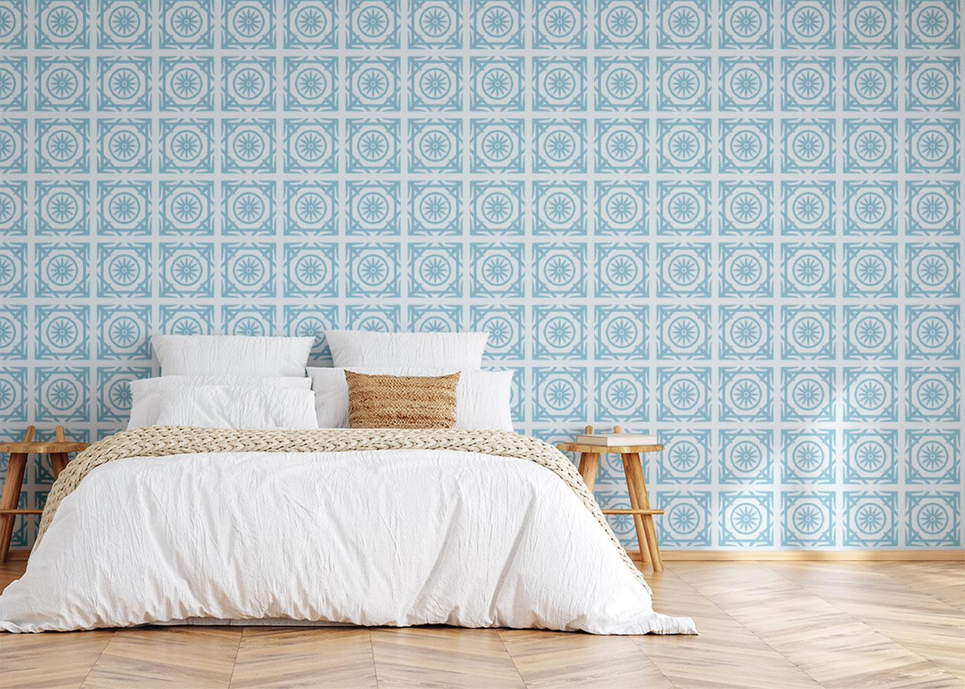 Compass Rose Tiles - Turquoise