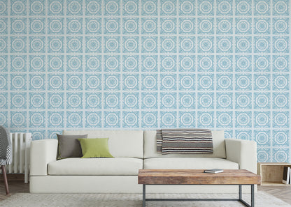Compass Rose Tiles - Turquoise