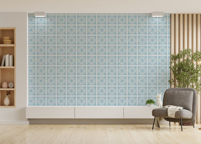 Compass Rose Tiles - Turquoise