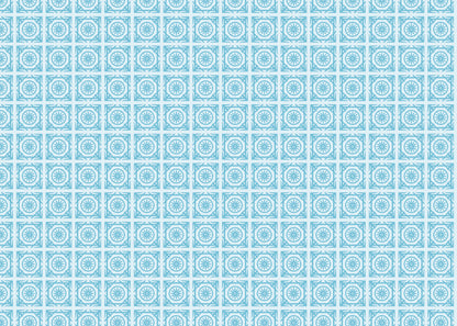 Compass Rose Tiles - Turquoise