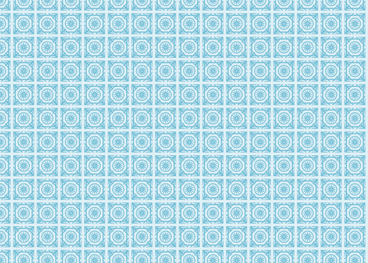 Compass Rose Tiles - Turquoise