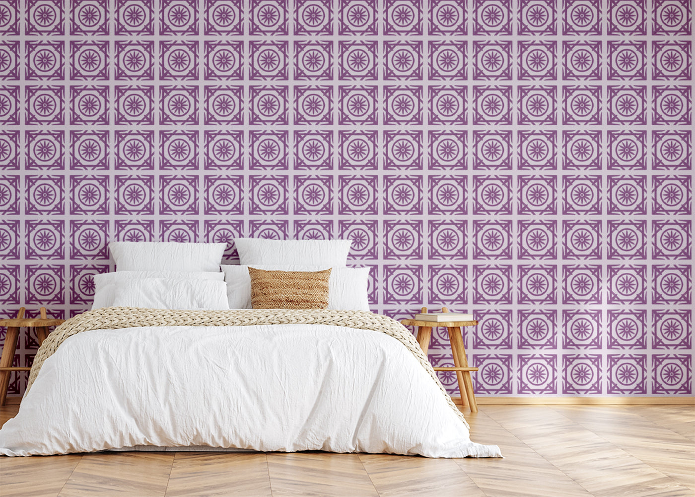 Compass Rose Tiles - Purple