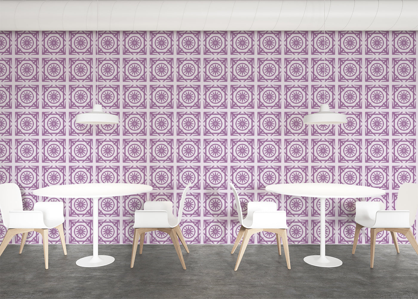 Compass Rose Tiles - Purple