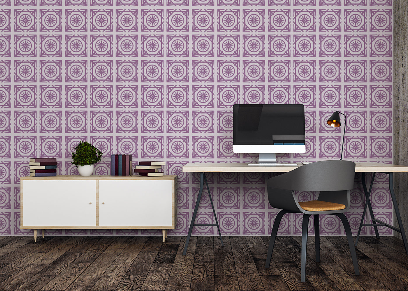 Compass Rose Tiles - Purple
