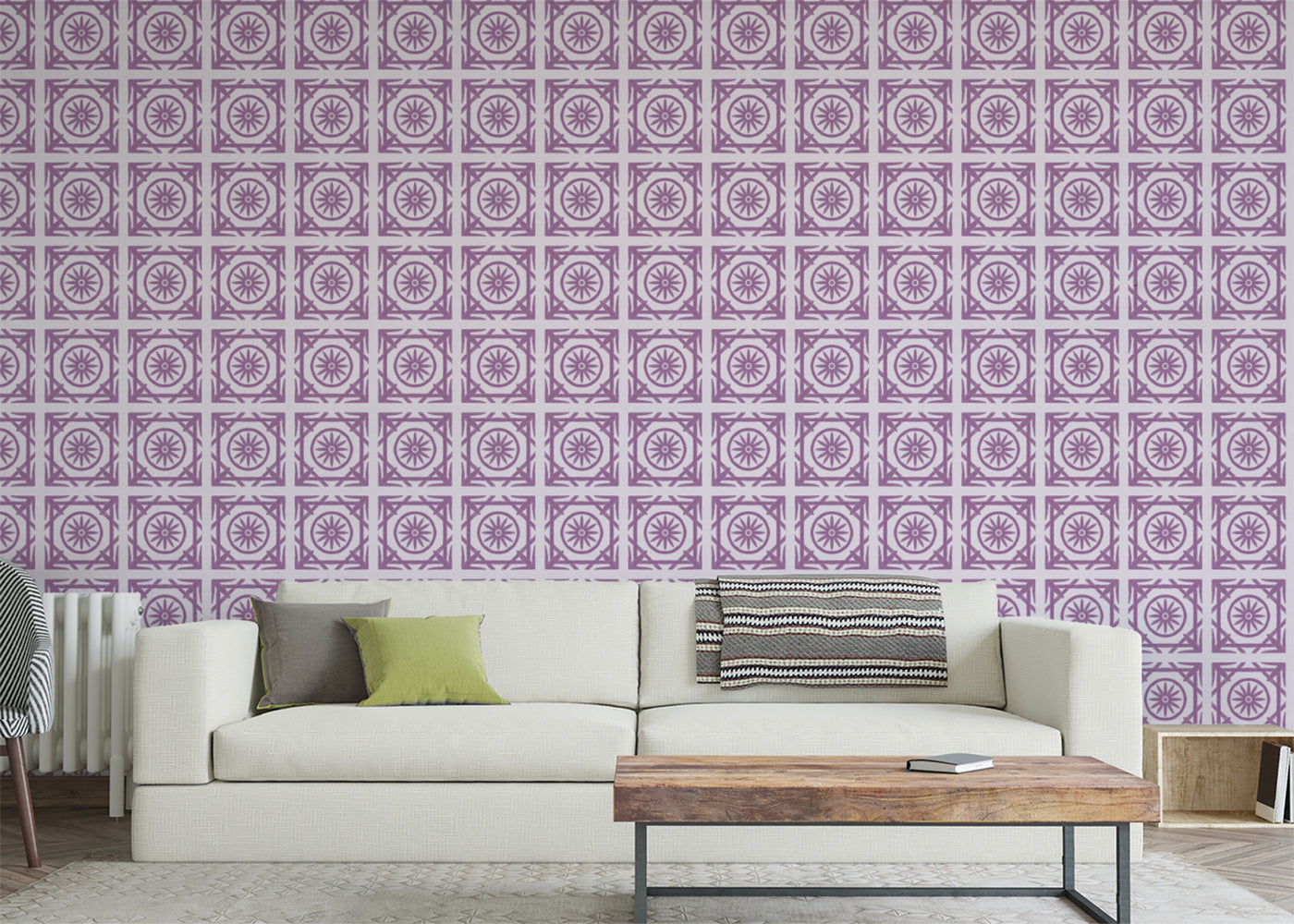 Compass Rose Tiles - Purple