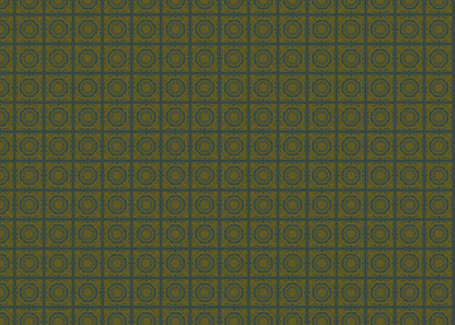 Compass Rose Tiles - Green and Gold