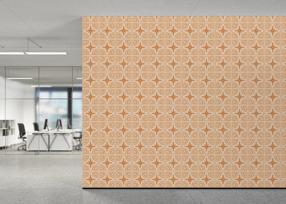 Crescent Whirls Tiles - Orange
