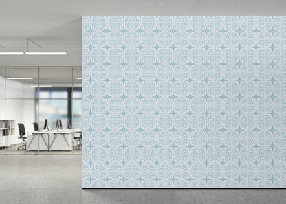 Crescent Whirls Tiles - Turquoise