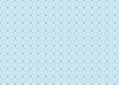 Crescent Whirls Tiles - Turquoise