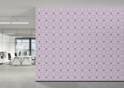 Crescent Whirls Tiles - Purple