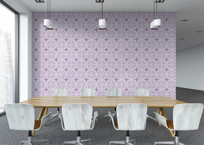 Crescent Whirls Tiles - Purple