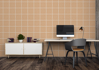 Crossed Petals Tiles - Orange