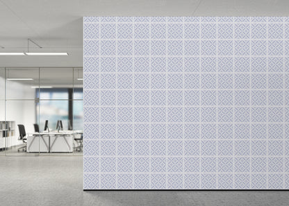 Crossed Petals Tiles - Gray