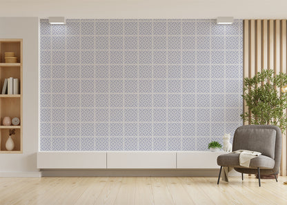 Crossed Petals Tiles - Gray