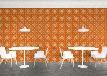 Garden Lattice Tiles - Orange
