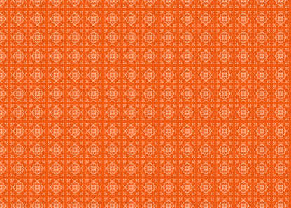 Garden Lattice Tiles - Orange