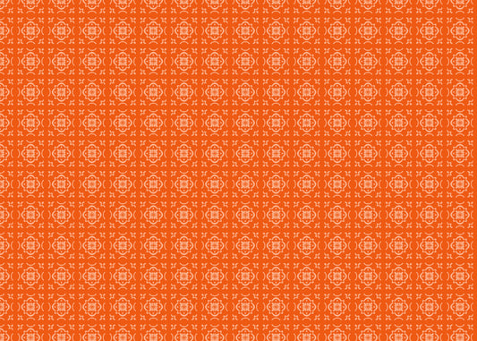 Garden Lattice Tiles - Orange