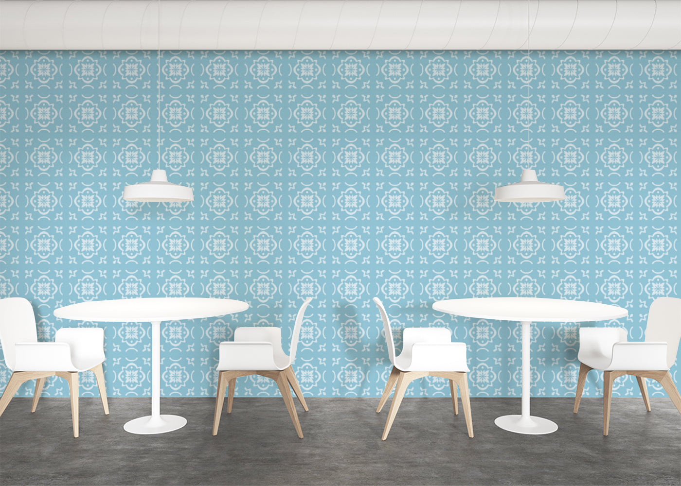 Garden Lattice Tiles - Turquoise
