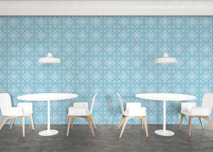 Garden Lattice Tiles - Turquoise