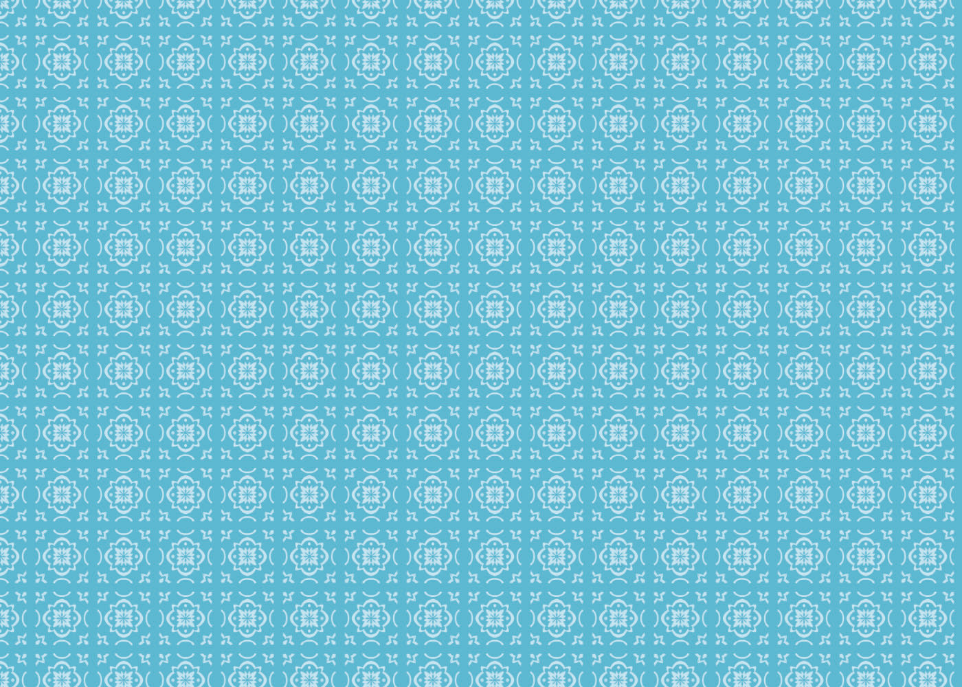Garden Lattice Tiles - Turquoise