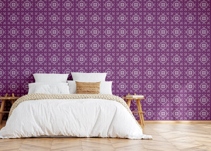 Garden Lattice Tiles - Purple