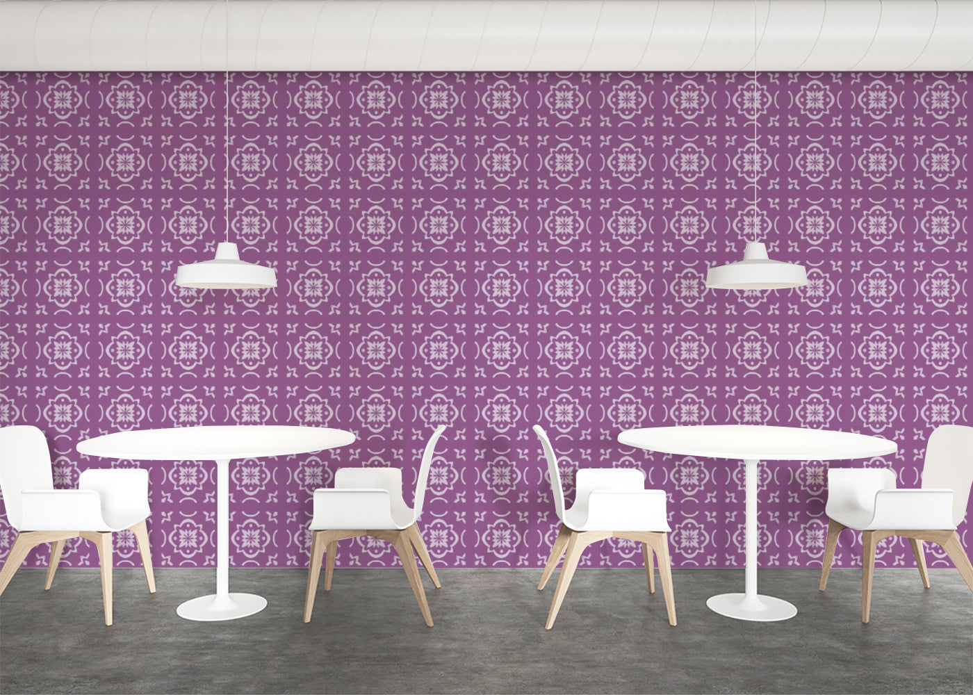 Garden Lattice Tiles - Purple