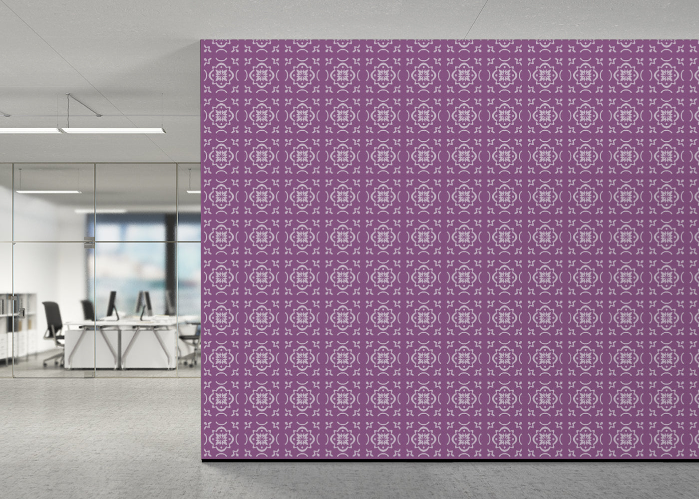 Garden Lattice Tiles - Purple