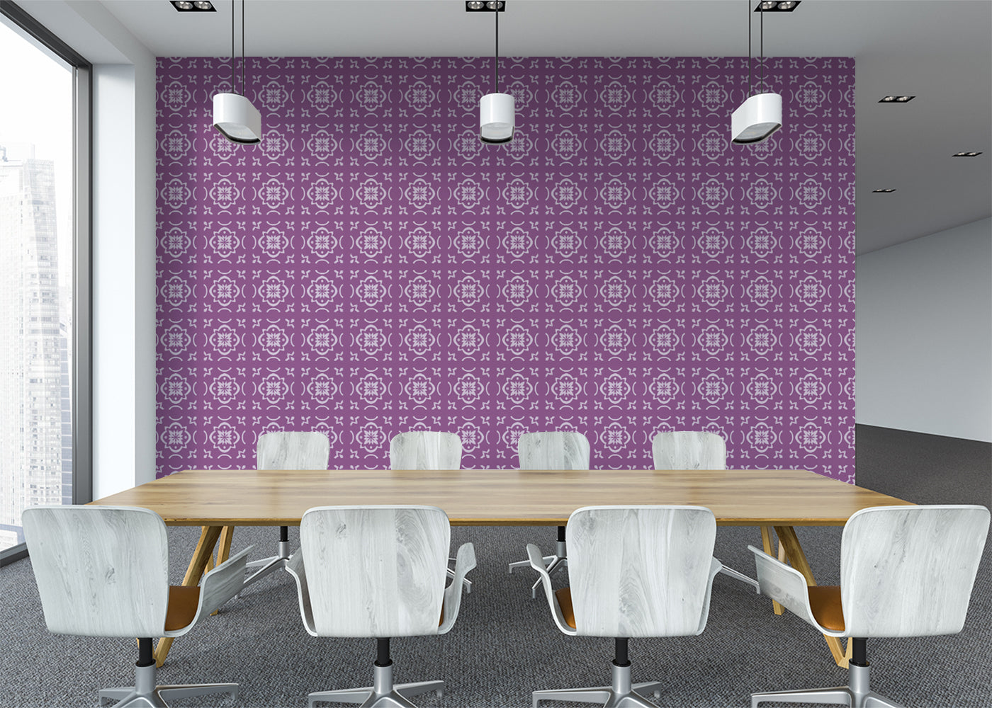 Garden Lattice Tiles - Purple