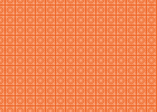 Starlight Tapestry Tiles - Orange - Sample