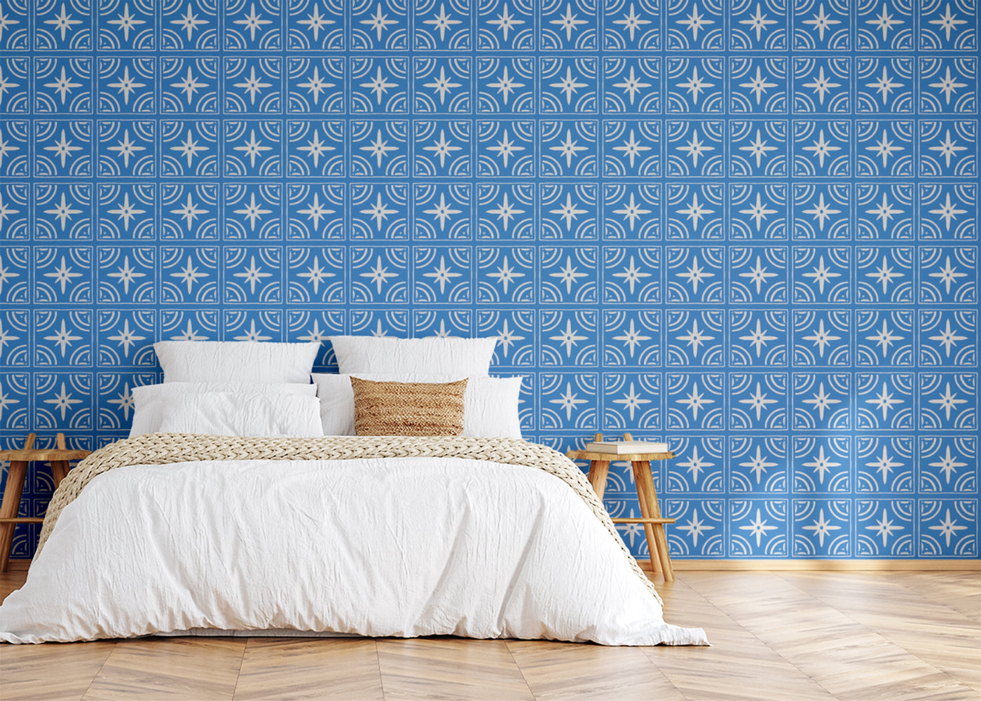Celestial Ripples Tiles - Blue