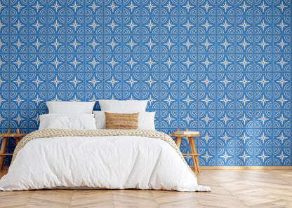 Celestial Ripples Tiles - Blue