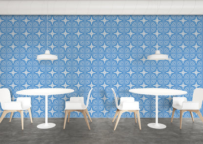 Celestial Ripples Tiles - Blue
