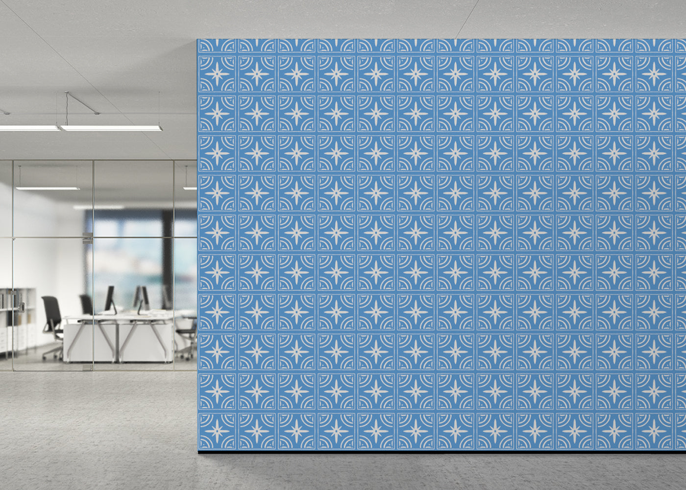 Celestial Ripples Tiles - Blue