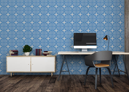 Celestial Ripples Tiles - Blue