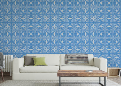 Celestial Ripples Tiles - Blue