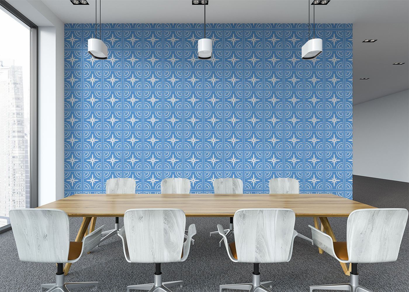 Celestial Ripples Tiles - Blue