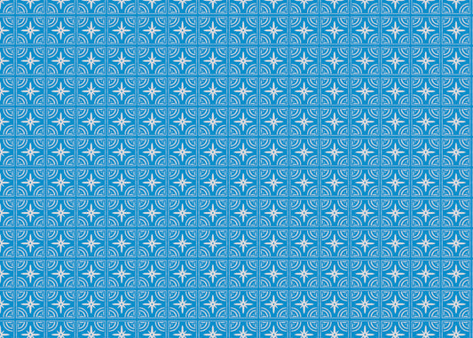 Celestial Ripples Tiles - Blue