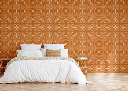 Celestial Ripples Tiles - Orange