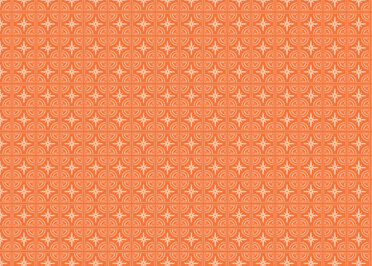 Celestial Ripples Tiles - Orange