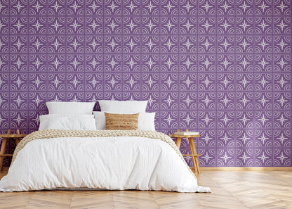 Celestial Ripples Tiles - Purple